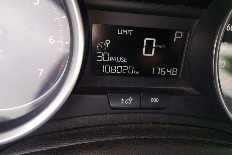 Used Peugeot 408 2014 1.8L Automatic Luxury Edition Odometer Close Up