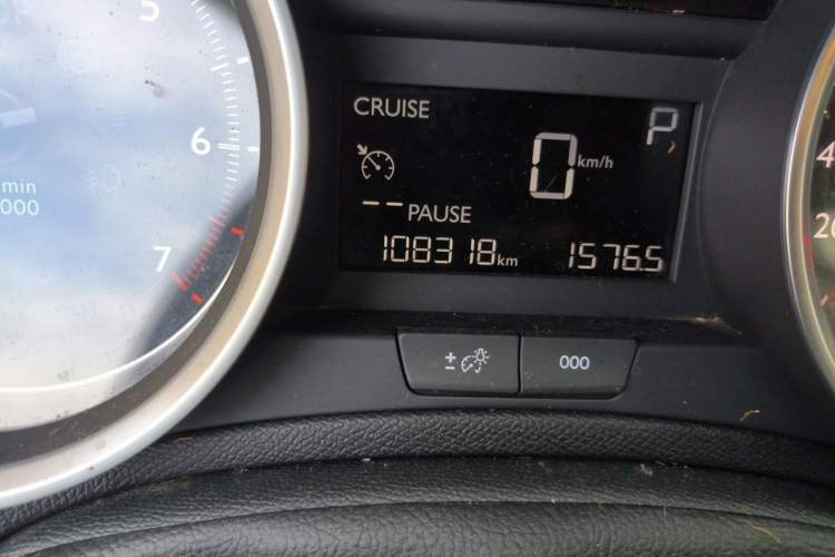 Used Peugeot 408 2014 1.8L Automatic Luxury Edition Odometer Close Up
