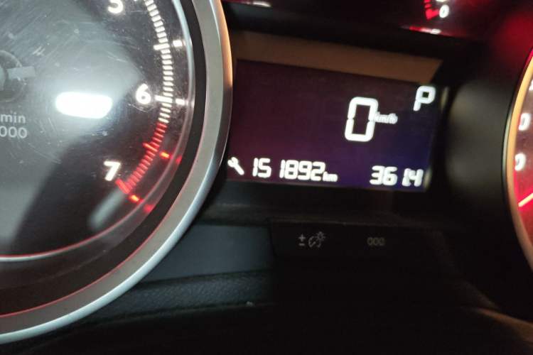 Used Peugeot 408 2014 1.8L Automatic Luxury Edition Odometer Close Up