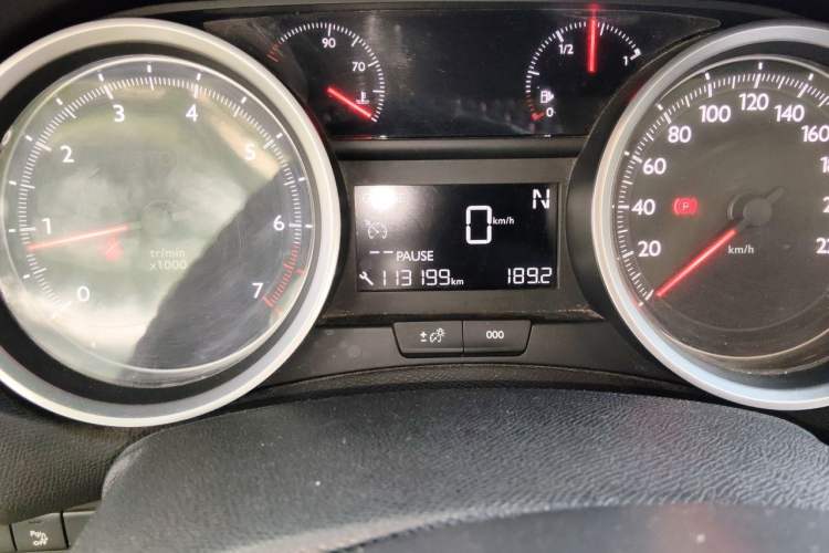 Used Peugeot 408 2014 1.8L Automatic Luxury Edition Odometer Close Up