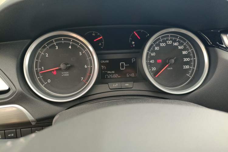 Used Peugeot 408 2014 1.8L Automatic Luxury Edition Odometer Close Up