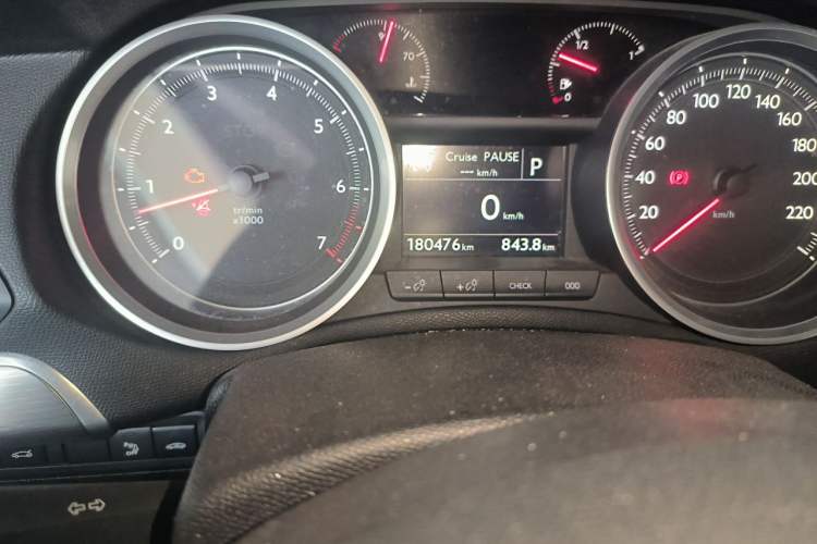 Used Peugeot 408 2014 1.6T Automatic Prestige Edition Odometer Close Up