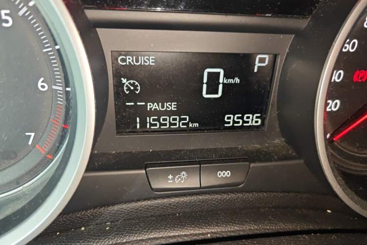 Used Peugeot 408 2014 1.8L Automatic Luxury Edition Odometer Close Up