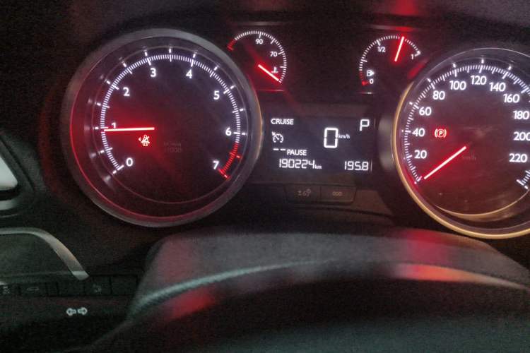 Used Peugeot 408 2014 1.8L Automatic Luxury Edition Odometer Close Up