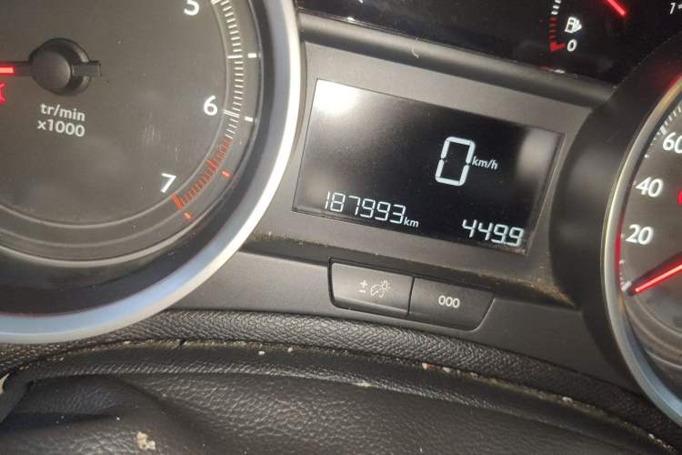 Used Peugeot 408 2014 1.8L Manual Leading Edition Odometer Close Up
