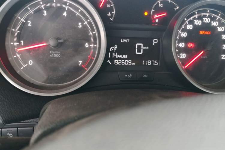 Used Peugeot 408 2014 1.8L Automatic Luxury Edition Odometer Close Up