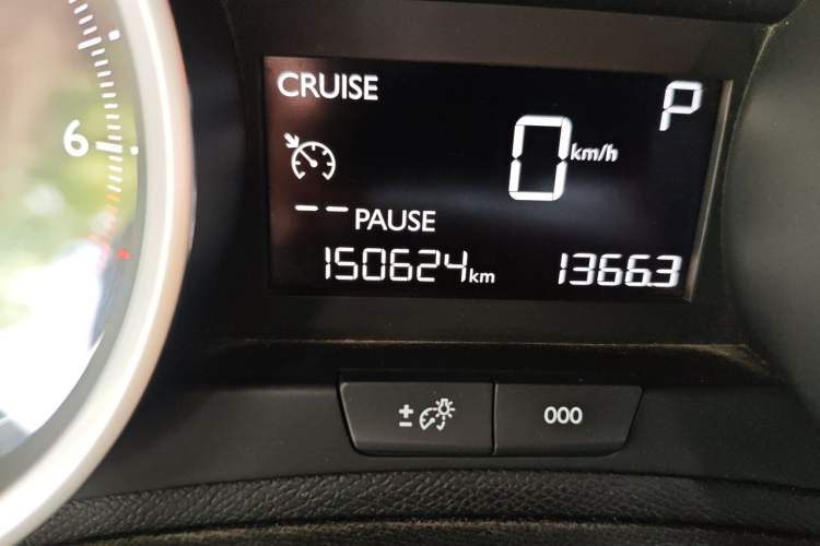 Used Peugeot 408 2014 1.8L Automatic Luxury Edition Odometer Close Up