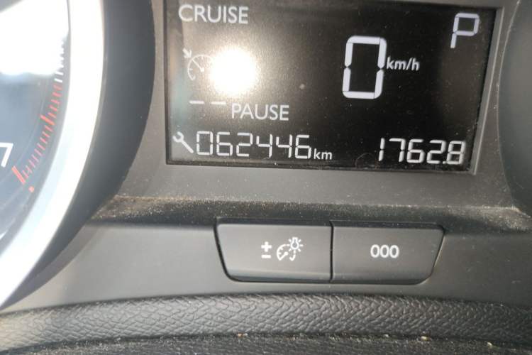 Used Peugeot 408 2014 1.8L Automatic Luxury Edition Odometer Close Up