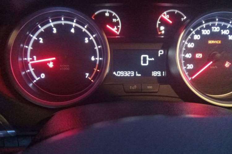 Used Peugeot 408 2014 1.8L Automatic Luxury Edition Odometer Close Up
