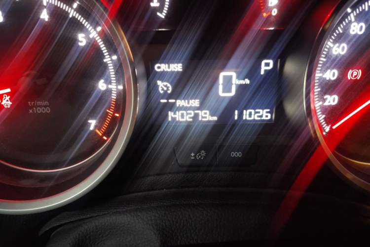 Used Peugeot 408 2014 1.8L Automatic Luxury Edition Odometer Close Up