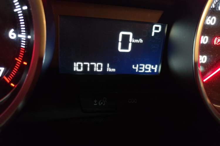 Used Peugeot 408 2014 1.8L Automatic Luxury Edition Odometer Close Up