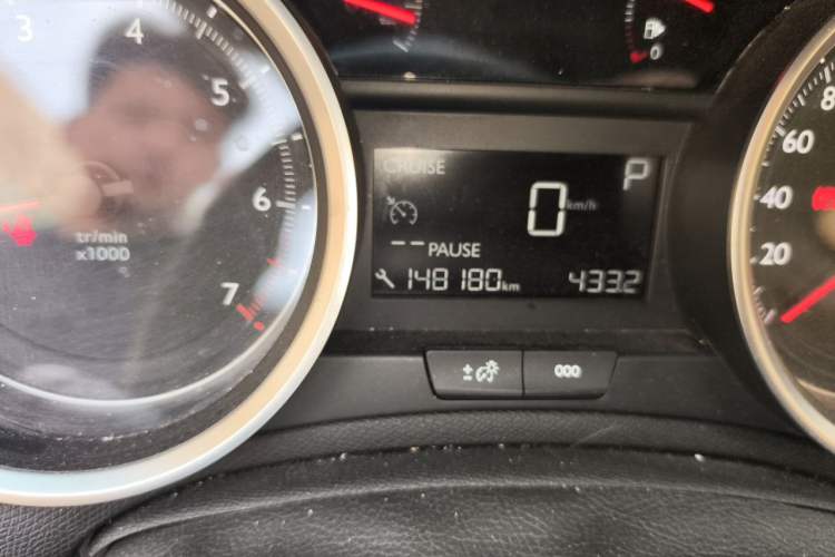 Used Peugeot 408 2014 1.8L Automatic Luxury Edition Odometer Close Up