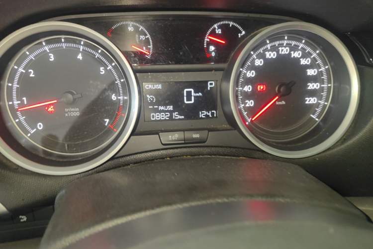 Used Peugeot 408 2014 1.8L Automatic Luxury Edition Odometer Close Up