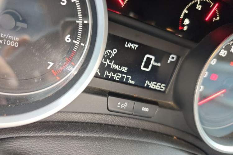 Used Peugeot 408 2014 1.8L Automatic Luxury Edition Odometer Close Up