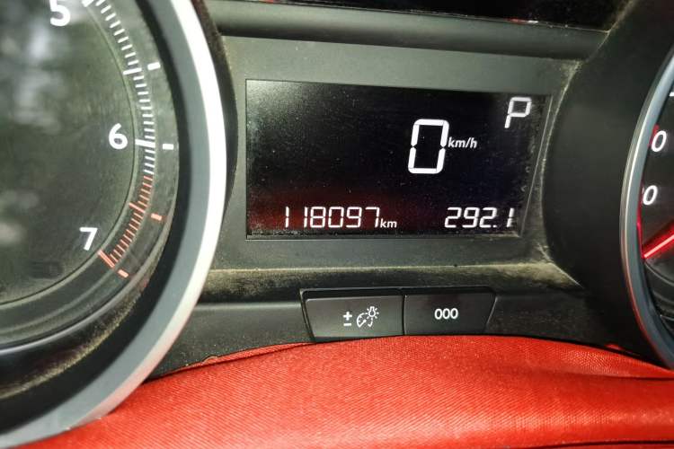 Used Peugeot 408 2014 1.8L Automatic Luxury Edition Odometer Close Up