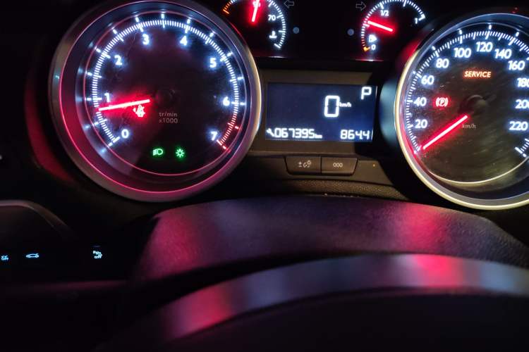 Used Peugeot 408 2014 1.8L Automatic Luxury Edition Odometer Close Up