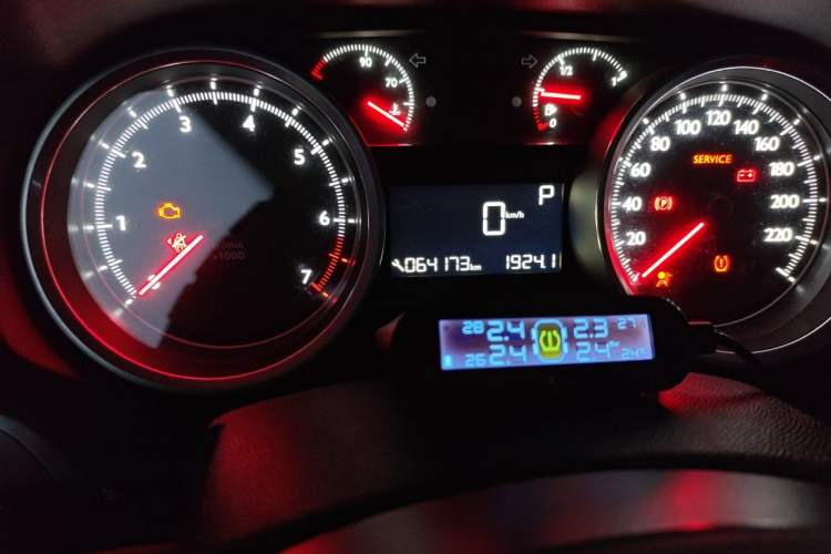 Used Peugeot 408 2015 1.2T Automatic Luxury Edition Odometer Close Up