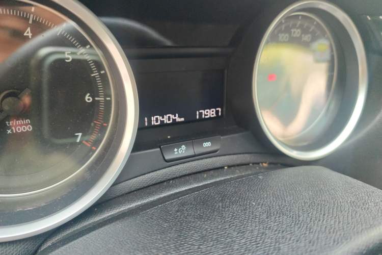 Used Peugeot 408 2015 1.2T Automatic Luxury Edition Odometer Close Up