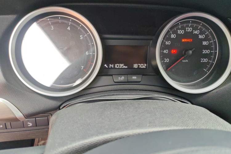 Used Peugeot 408 2015 1.2T Automatic Luxury Edition Odometer Close Up