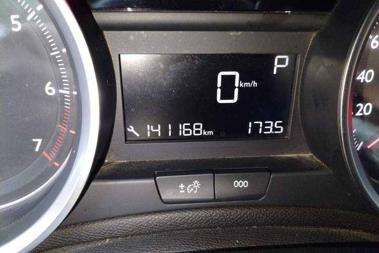 Used Peugeot 408 2015 1.2T Automatic Luxury Edition Odometer Close Up