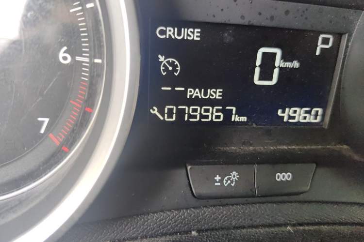 Used Peugeot 408 2015 1.2T Automatic Luxury Edition Odometer Close Up