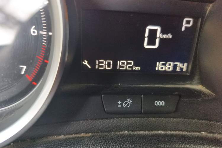 Used Peugeot 408 2015 1.2T Automatic Luxury Edition Odometer Close Up