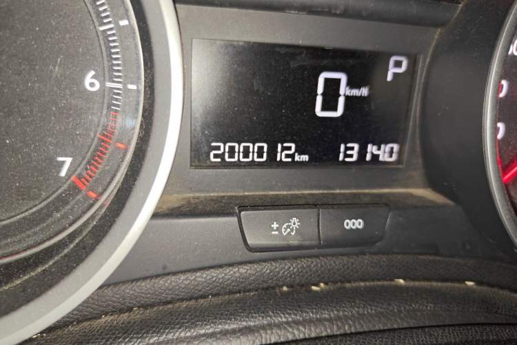 Used Peugeot 408 2015 1.2T Automatic Luxury Edition Odometer Close Up