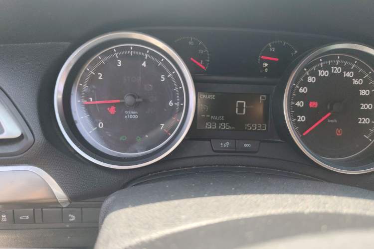Used Peugeot 408 2015 1.2T Automatic Luxury Edition Odometer Close Up