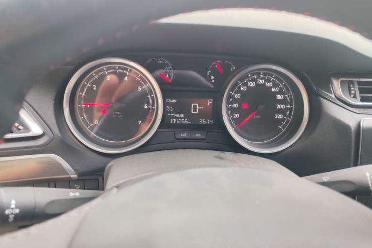 Used Peugeot 408 2015 1.2T Automatic Luxury Edition Odometer Close Up