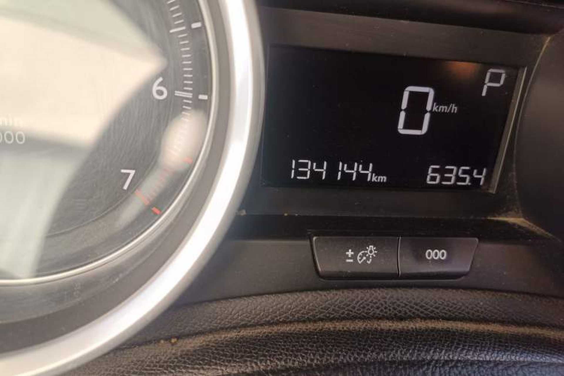 Used Peugeot 408 2015 1.2T Automatic Luxury Edition Odometer Close Up