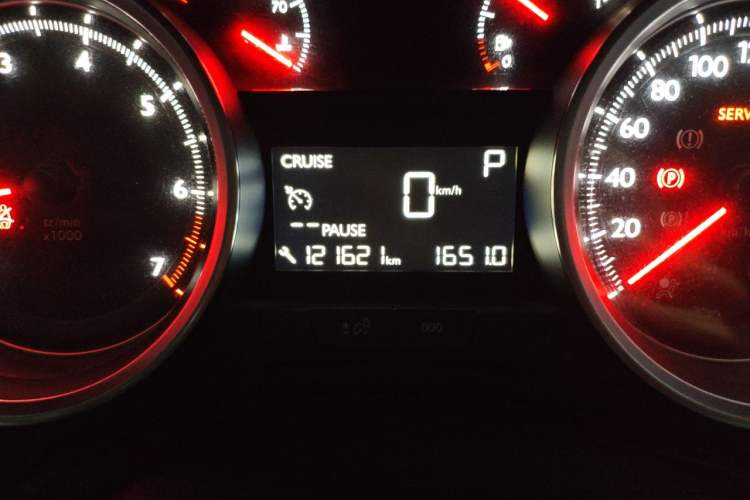 Used Peugeot 408 2015 1.2T Automatic Luxury Edition Odometer Close Up
