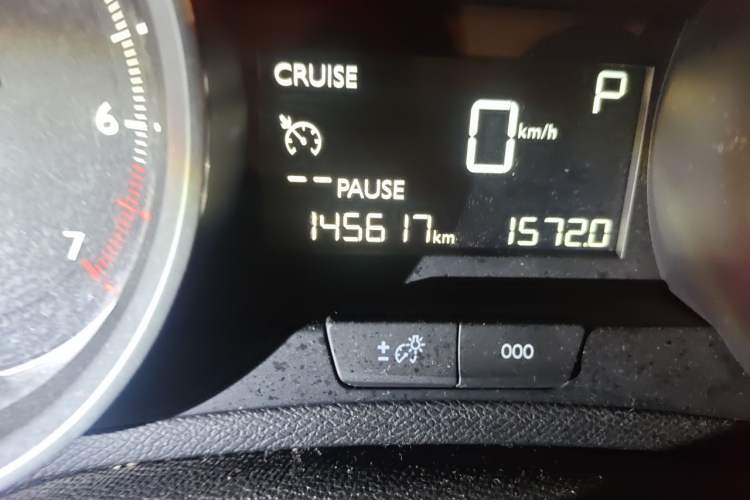Used Peugeot 408 2015 1.2T Automatic Luxury Edition Odometer Close Up