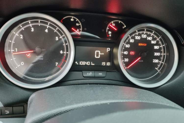Used Peugeot 408 2015 1.2T Automatic Luxury Edition Odometer Close Up