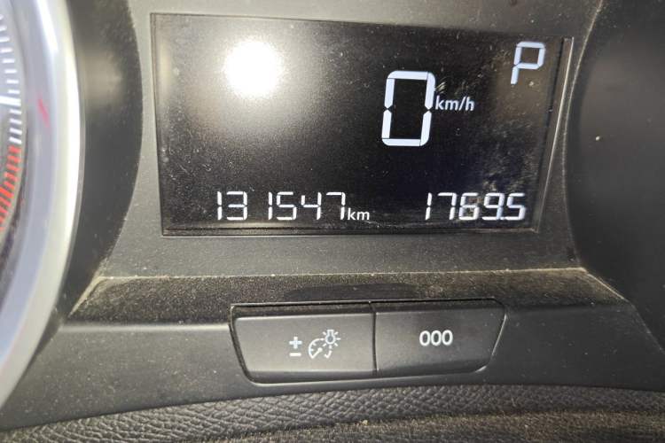 Used Peugeot 408 2015 1.2T Automatic Luxury Edition Odometer Close Up