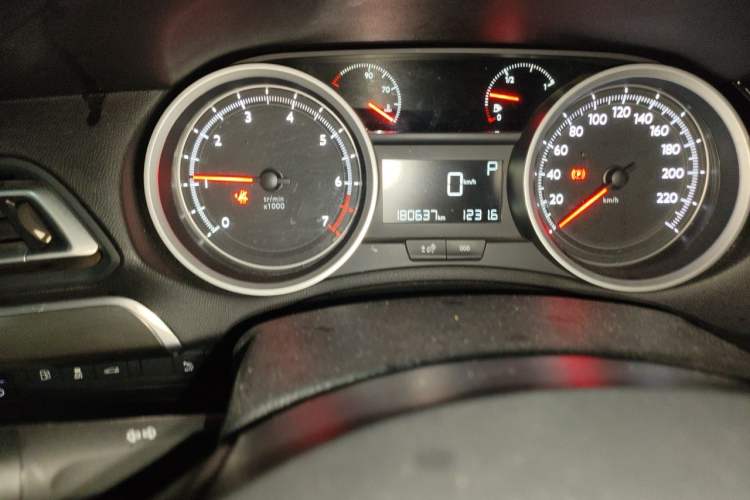 Used Peugeot 408 2015 1.2T Automatic Luxury Edition Odometer Close Up