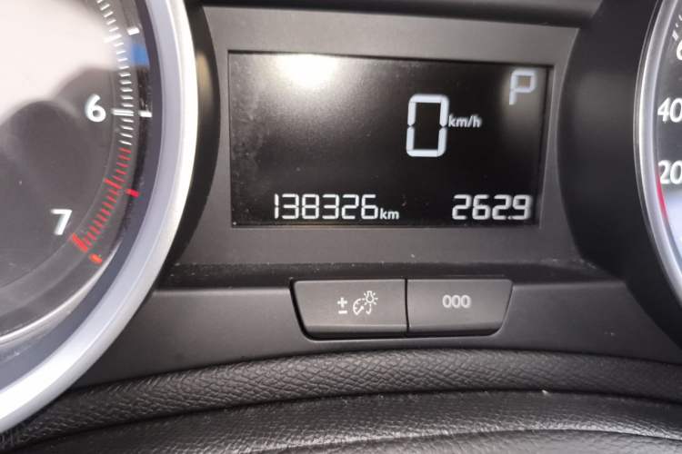 Used Peugeot 408 2015 1.2T Automatic Luxury Edition Odometer Close Up
