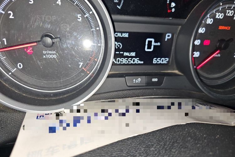 Used Peugeot 408 2015 1.2T Automatic Luxury Edition Odometer Close Up