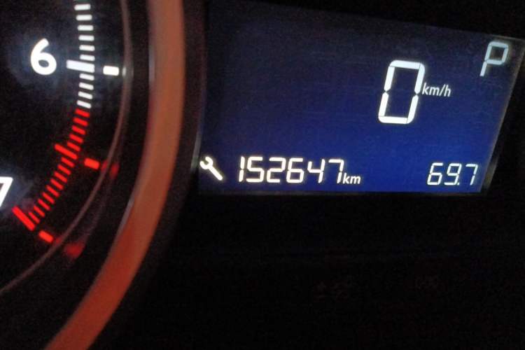 Used Peugeot 408 2015 1.2T Automatic Luxury Edition Odometer Close Up