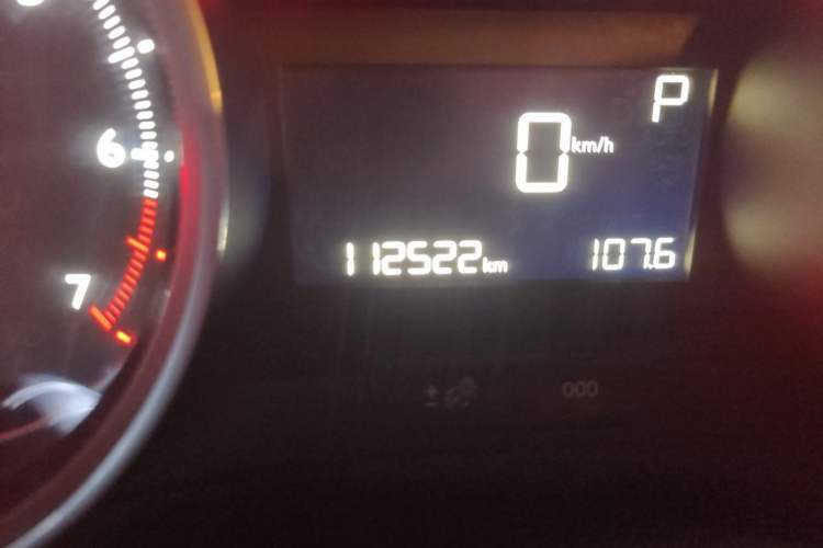 Used Peugeot 408 2015 1.2T Automatic Luxury Edition Odometer Close Up