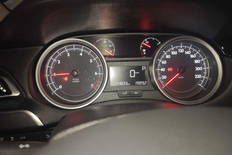 Used Peugeot 408 2015 1.2T Automatic Luxury Edition Odometer Close Up