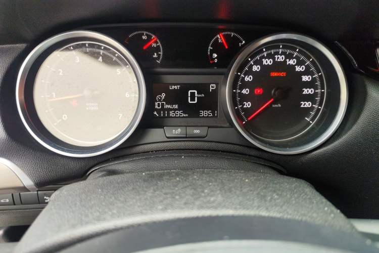 Used Peugeot 408 2015 1.2T Automatic Luxury Edition Odometer Close Up