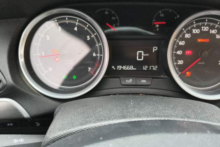 Used Peugeot 408 2015 1.2T Automatic Luxury Edition Odometer Close Up