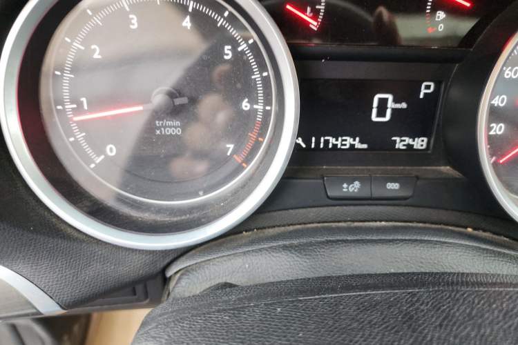 Used Peugeot 408 2015 1.2T Automatic Luxury Edition Odometer Close Up