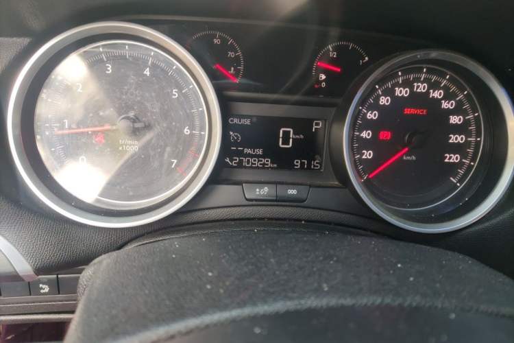 Used Peugeot 408 2015 1.2T Automatic Luxury Edition Odometer Close Up
