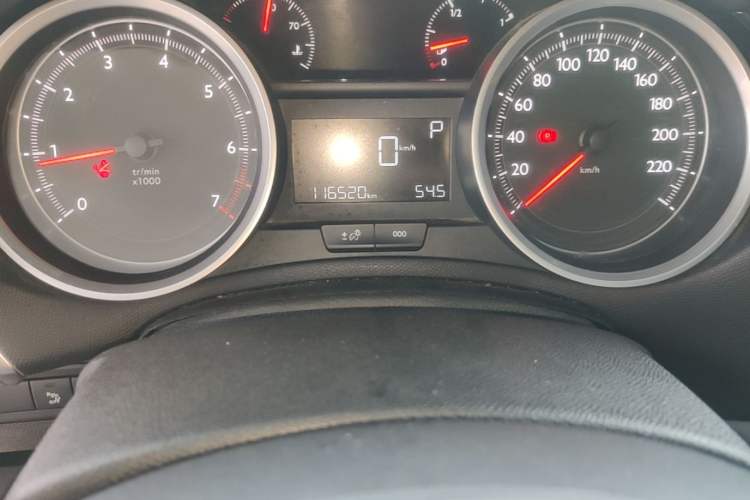 Used Peugeot 408 2015 1.2T Automatic Luxury Edition Odometer Close Up