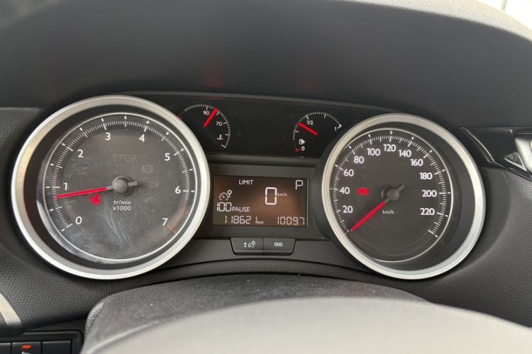 Used Peugeot 408 2015 1.2T Automatic Luxury Edition Odometer Close Up