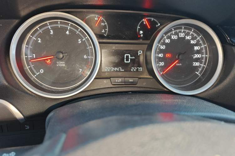 Used Peugeot 408 2015 1.2T Automatic Luxury Edition Odometer Close Up