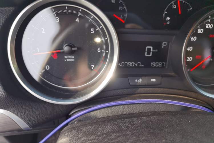 Used Peugeot 408 2015 1.2T Automatic Luxury Edition Odometer Close Up
