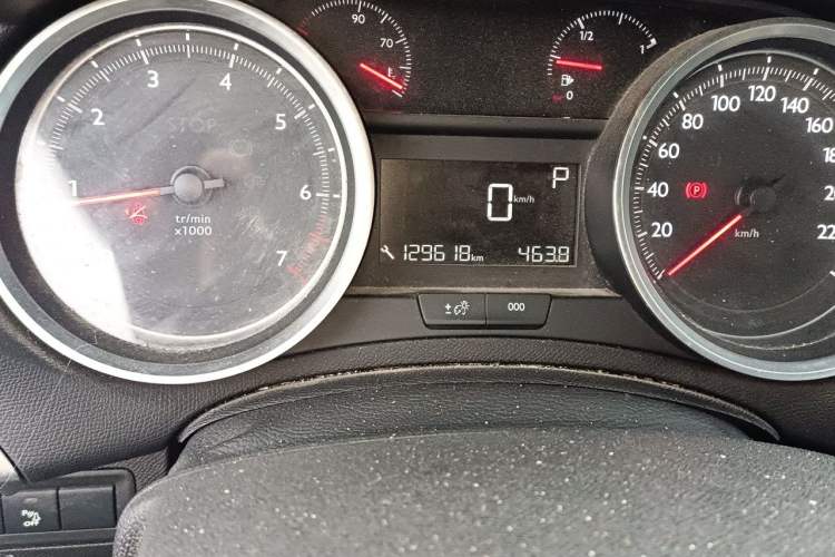 Used Peugeot 408 2015 1.2T Automatic Luxury Edition Odometer Close Up