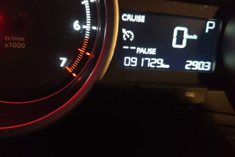 Used Peugeot 408 2015 1.2T Automatic Luxury Edition Odometer Close Up